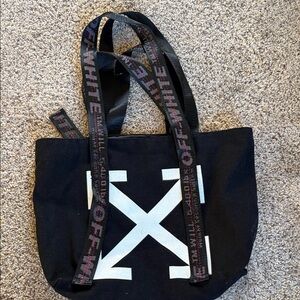Copycat of Off-White Black and White Logo Tote